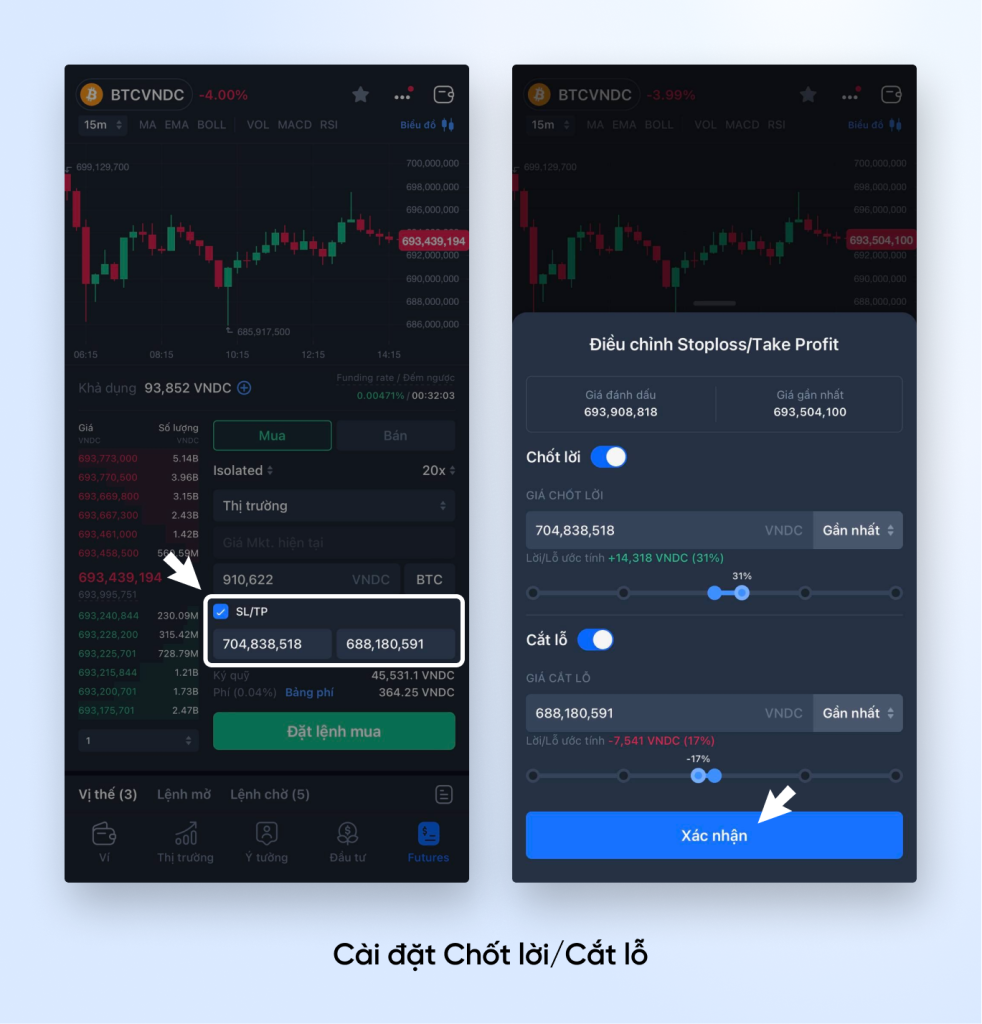 Chốt lời/Cắt lỗ